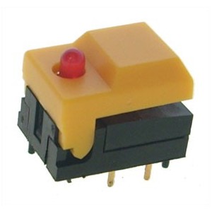Push Button N/O Tact Yl LED B1711-YL