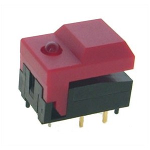 Push Button N/O Tact Red LED B1711-RED