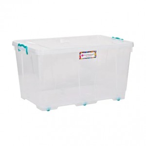 Contour Storage Box Clip And Lock Clear 80L