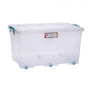 Contour Storage Box Clip And Lock Clear 50L
