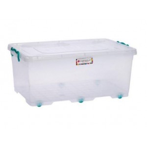 Contour Storage Box Clip And Lock Clear 40L