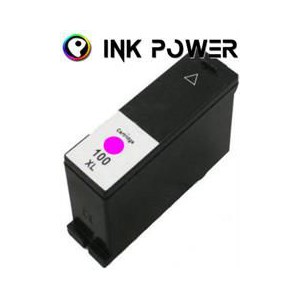 Inkpower Generic Magenta Ink Cartridge for Lexmark 100XL