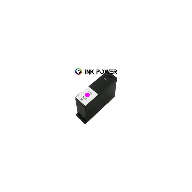 Inkpower Generic Magenta Ink Cartridge for Lexmark 100XL