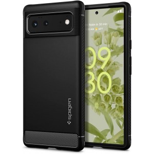 Spigen Rugged Armor Designed for Google Pixel 6 Case (2021) | Matte Black