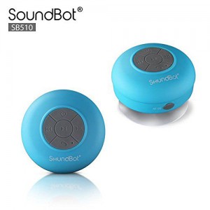 SoundBot SB510 HD Portable Water Resistant Bluetooth 3.0 Speaker with Built-in Mic - Blue