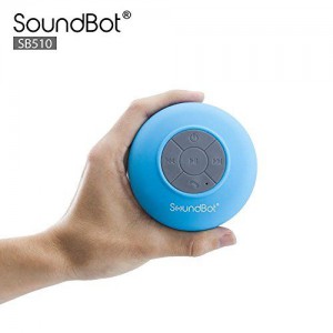 SoundBot SB510 HD Portable Water Resistant Bluetooth 3.0 Speaker with Built-in Mic - Blue