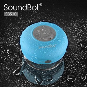 SoundBot SB510 HD Portable Water Resistant Bluetooth 3.0 Speaker with Built-in Mic - Blue