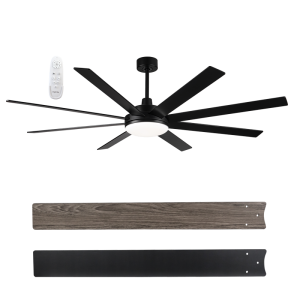 72" 24W LED Cct 55W DC Motor 8 Blades