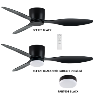 52-Inch 3 ABS Blades Remote LED Kit Part 401