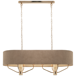 Metal Chandelier With Lampshade 8X60W Ses