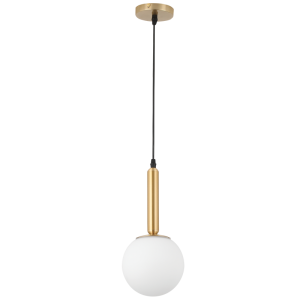 Brass Pendant With Glass 1X60W Es