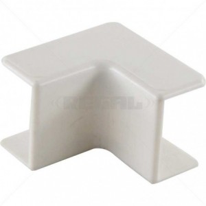 White PVC 40 x 40 Internal Corner for Trunking