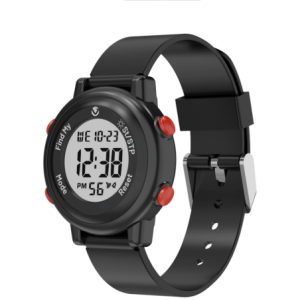 Volkano Kids Digital Watch with Apple Find My – 3ATM Waterproof (Anti-Lost) - Black