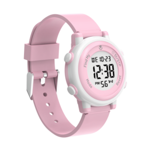 Volkano Kids Digital Watch with Apple Find My – 3ATM Waterproof (Anti-Lost) - Pink