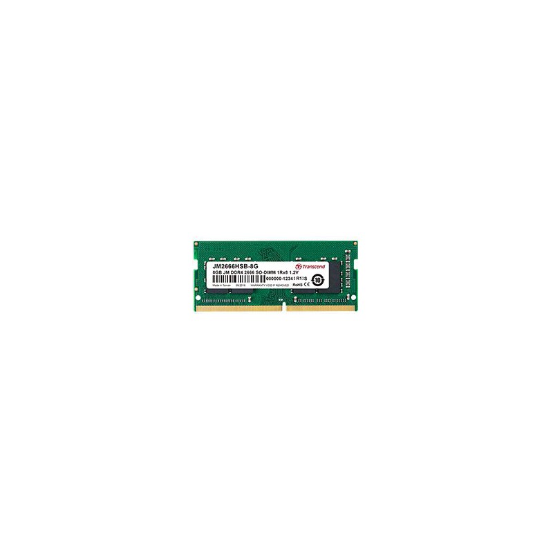 Transcend 4GB DDR4 2666MHZ SO-DIMM 1RX8 512MX8 CL19 1.2V