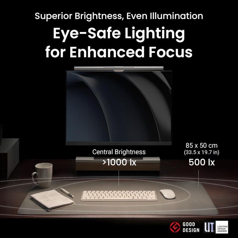 BenQ ScreenBar Pro LED Monitor Light Bar | Smarter Lighting
