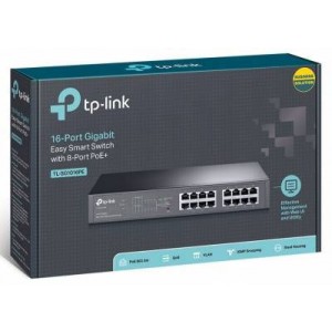 TP-Link 16-Port Gigabit Easy Smart PoE Switch with 8-Port PoE+