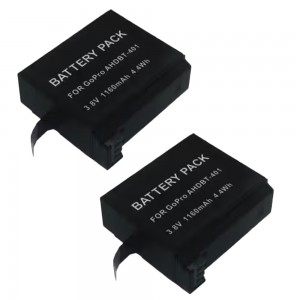 3.8V 1160mAh Li-Ion Batteries for GoPro HERO4 AHDBT-401 | Keep Your GoPro Ready For Every Adventure | 2-Pack