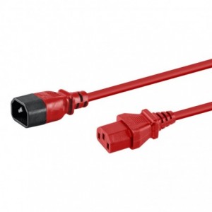 1.8M Kettle Male - Female Power Extension Red