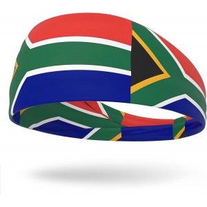 South Africa Flag Sports Headband | Moisture-Wicking Athletic Sweatband for Running- Gym &amp; Training