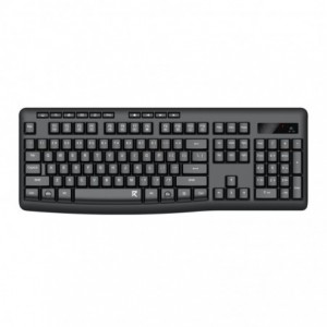 Redragon BK-7367 Full-size Ergonomic Wireless Membrane Office Keyboard - Black
