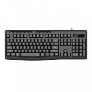 Redragon BK-7366 Full-size Ergonomic Wired Membrane Office Keyboard - Black