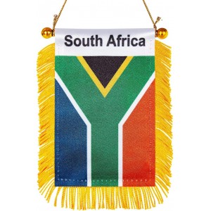 South African Flag Rearview Mirror Hanging Decoration | Car Interior Flag