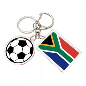 South African Flag Keychain | 2026 World Soccer Edition | South Africa’s pride - every game- every journey- every goal
