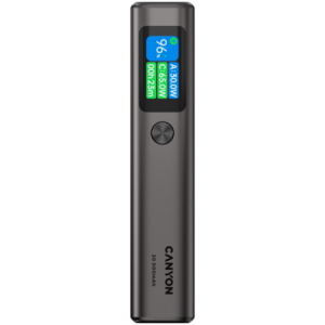 Canyon OnPower 230 20000mAh PD130W TFT Power Bank - Dark Grey