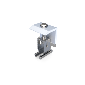 End Clamp+ 30 - 50mm Silver 