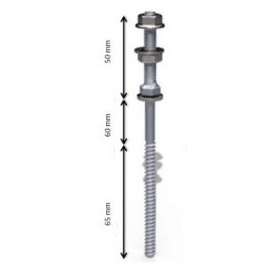 Solar Fastener for steel substructure 125mm/50mm