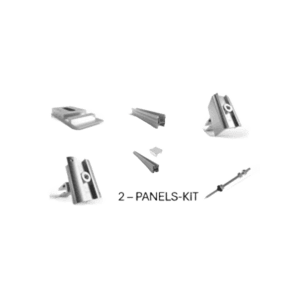 Schletter Pro Hangerbolt Solution for wood purlin roof 2 panels in portrait rail mounting Kit