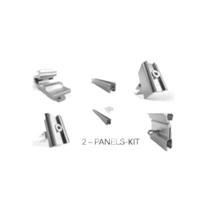 Schletter Pro KlipLok roof 2 panels long rail in portrait mounting Kit