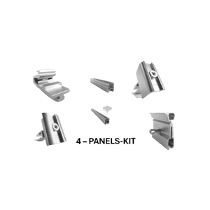 Schletter Pro KlipLok roof 4 panels long rail in portrait mounting Kit