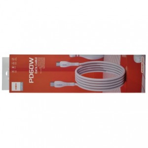 Type C to Type C 60W PD Cable MX-CB332 White