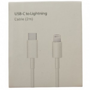 Type C to Lightning IOS 2 Metre Charging Cable