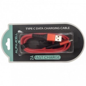 Alphacell Type-C 2.4A Charging and Data Cable