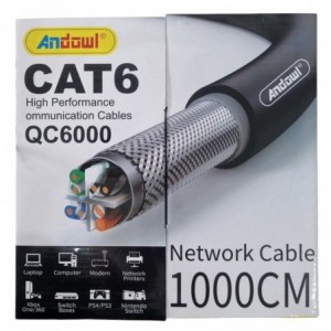 Andowl Cat6 Network Cable - 100 Metre