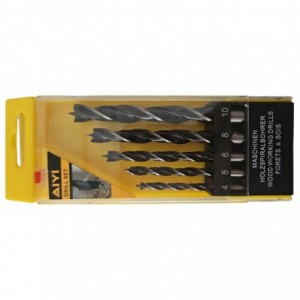 Drill Bit Set Wooden 5-Piece 4-10mm