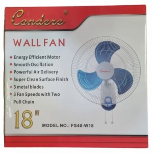 Condere FS40-W18 18-Inch 55W Wall Fan