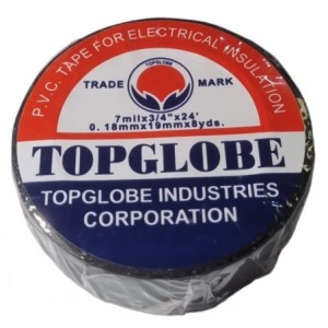 Insulation Tape - Black 10m / 7.5m TOPGLOBE