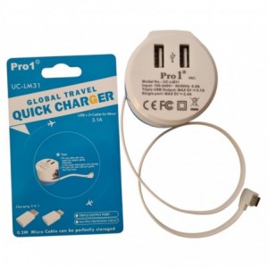 USB PRO1 UC-LM31 International Travel Plug