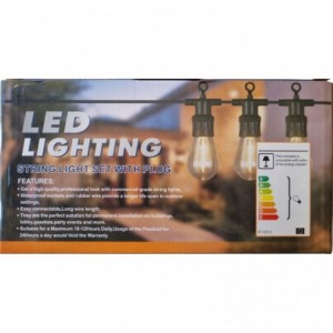 LED String lights 10m 220v with 9 globes AF24-6-8