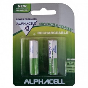 NiMh AAA 1000mAh HR03 2-Pack