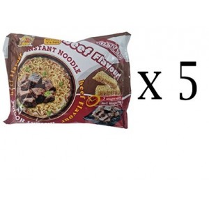 EAT ME Instant Beef Noodles 70g - 5 Pack (350g)