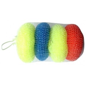Alphashine Plastic Pot Scourer - 4 Pack
