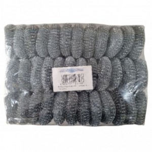 Alphashine Medium Steel Pot Scourer - 36 Pack