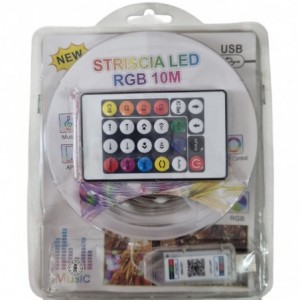 Strip light kit USB - 10m RGB with remote FJF-10M