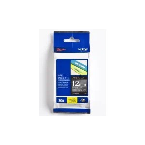 Brother 12mm White on Premium Silver Label Tape (4m)
