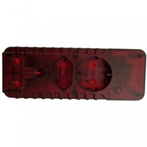 Surge Protector Adaptor - 1x16a / 1x5a 2 Pin / 1x Schuko 5A